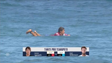 Adrénaline - Surf : Tahiti Pro Teahupo'o, Men's Championship Tour - Round 2 heat 9