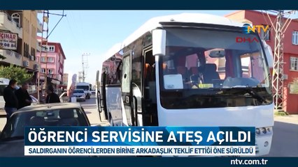 Şoförün refleksi öğrencileri kurtardı (Servise ateş açıldı)