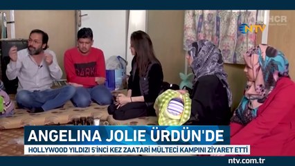 Angelina Jolie, kızı ve oğluyla mülteci kampında