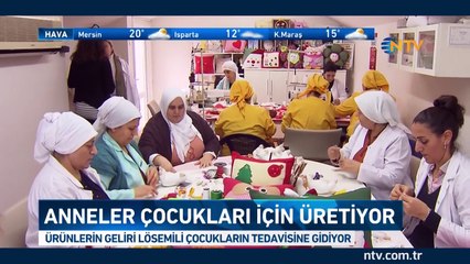 Anneler, lösemi hastası çocukları için üretiyor