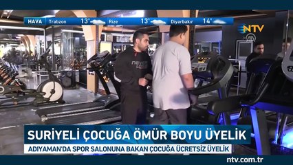 Suriyeli çocuğa ömür boyu üyelik