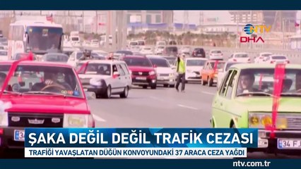 Gelin ve damat 1 Nisan şakası sandı (Şaka değil trafik cezası)