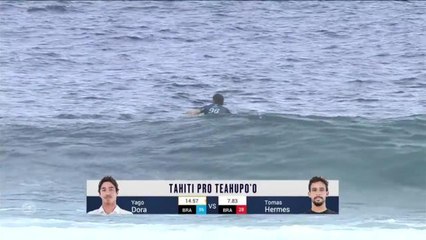 Adrénaline - Surf : Tahiti Pro Teahupo'o, Men's Championship Tour - Round 2 heat 12