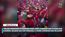 VENEZUELANS MOBILIZED IN SUPPORT OF PRESIDENT MADURO