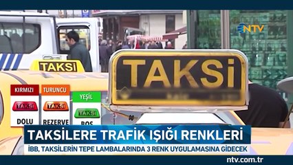 Taksilere ''Üç Renk'' uygulaması geliyor