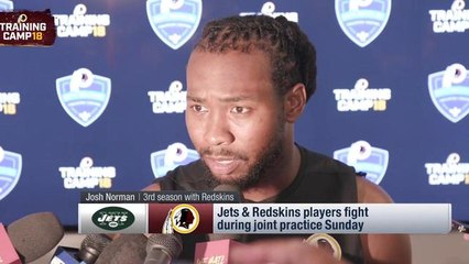 Josh Norman reacts to skirmish between Redskins, Jets
