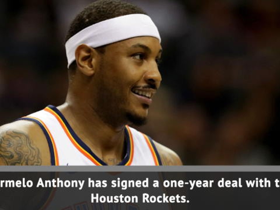 Carmelo Anthony joins the Houston Rockets