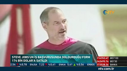 Jobs'un iş başvuru formu satıldı (174 bin dolar)