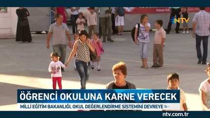 Artık öğrenciler de okullarına karne verecek