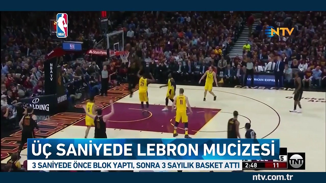 3 saniyede Lebron mucizesi