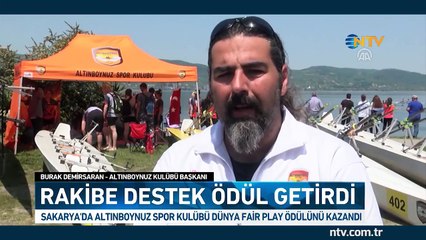 2 kürek verdiler, Dünya Fair Play Ödülü'nü kazandılar