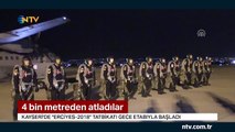 4 bin metreden atladılar (Erciyes-2018 tatbikatı başladı)