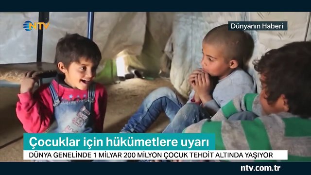 1 milyar 200 milyon çocuk tehdit altında (Çocuklar için hükümetlere uyarı)