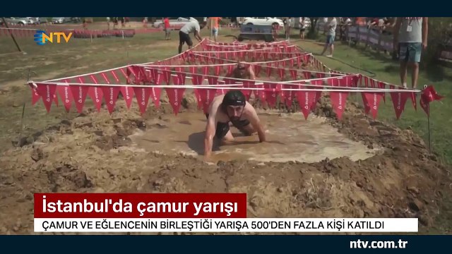 500'den fazla sporcu çamura bata çıka, kilometrelerce koştu