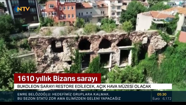 Bukoleon Sarayı açık hava müzesi oluyor (İstanbul'da 1610 yılllık Bizans sarayı)