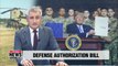 Trump signs defense bill restricting drawdown of U.S. troops in Korea