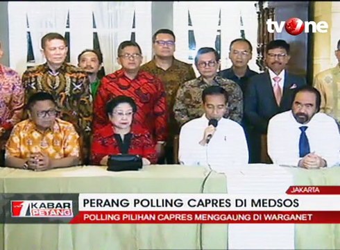 Perang Polling Capres-Cawapres di Medsos