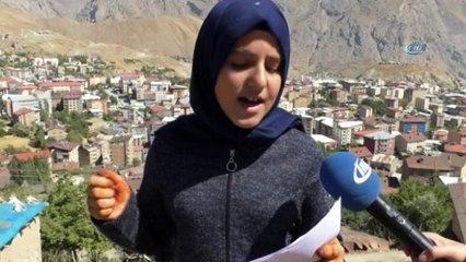 Hakkarili Esranur’dan Erdoğan’a şiirli destek