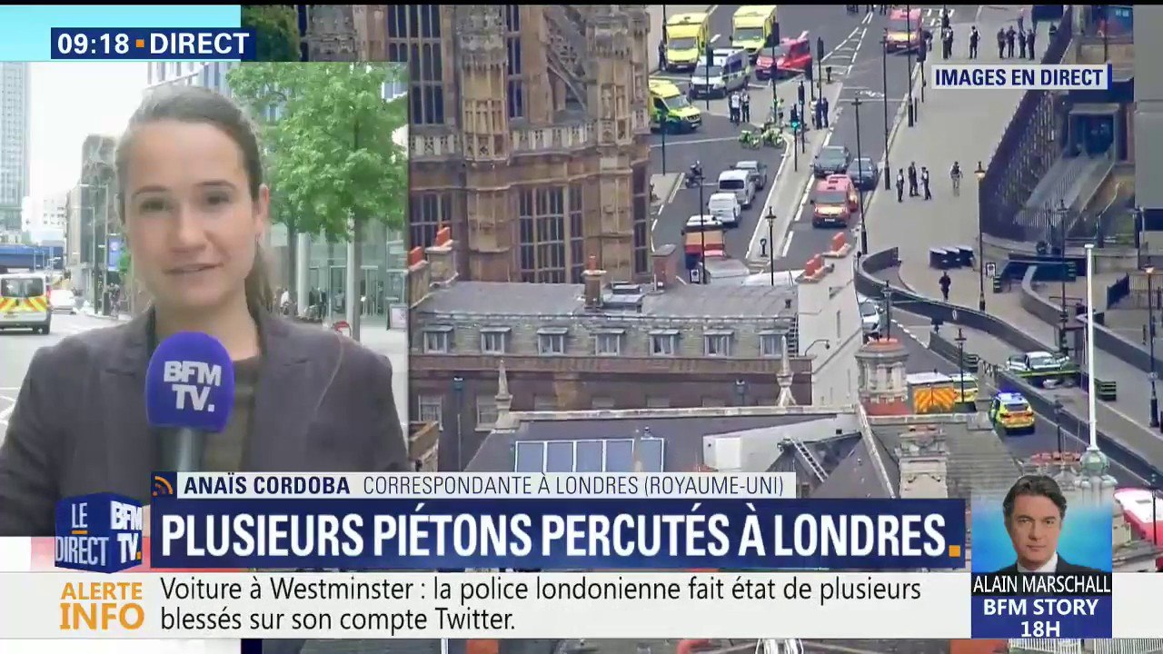 A Londres, une voiture a percuté les grilles du Parlement britannique, plusieurs blessés