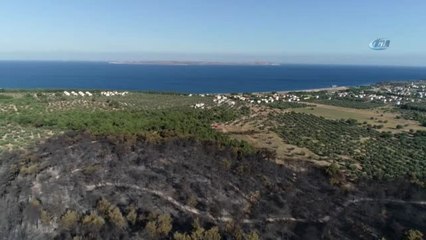 Çanakkale'nin Yanan Ciğerleri Havadan Görüntülendi