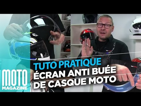 Tuto pratique moto - Ecran antibuée pour casque moto