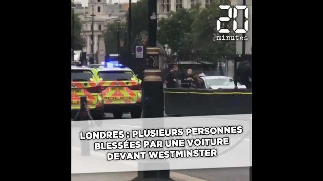 Londres: Plusieurs personnes blessées par une voiture devant le Palais de Westminster