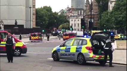 Armed police set up cordon around Westminster