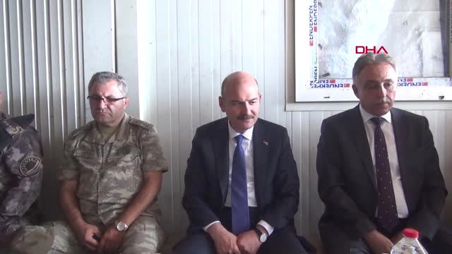 Hakkari Bakan Soylu, Astsubay Eşi ile 10 Aylık Bebeğinin Şehit Olduğu Bölgede -2 Hd