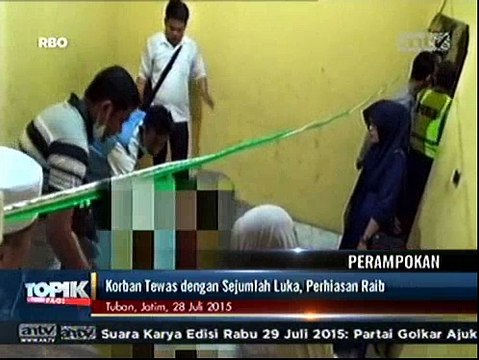 Dirampok, Seorang Janda Tewas dengan Sejumlah Luka