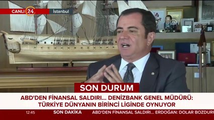Denizbank Genel Müdürü Hakan Ateş ekonomiyi yorumluyor