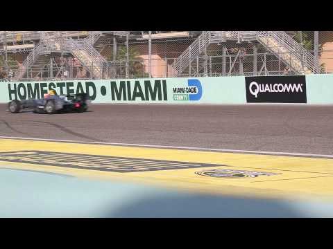Alejandro Agag tests the Formula E car