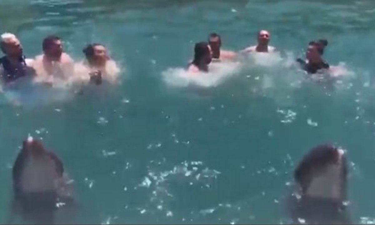 Yunuslar yurttaşlarla böyle horon tepti