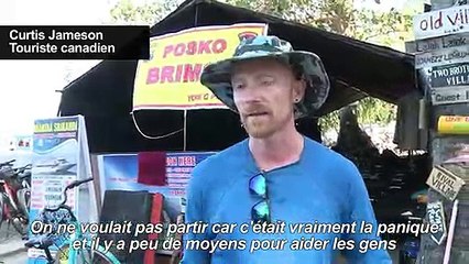 Indonésie/séisme: coup dur pour l'industrie du tourisme à Lombok