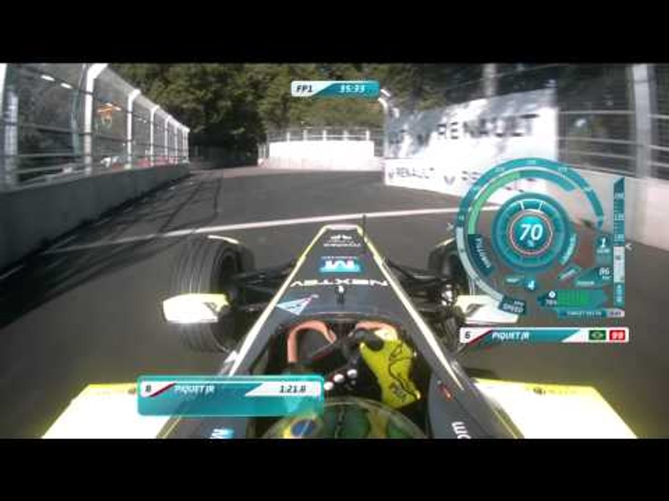 Ride onboard with Nelson Piquet Jr in Battersea