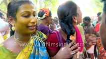 Festival of transvestites in India- mourning for widowhood at Koovagam