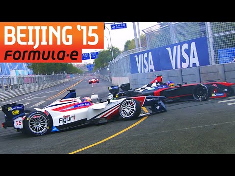 Da Costa and Villeneuve Crash! - Beijing ePrix