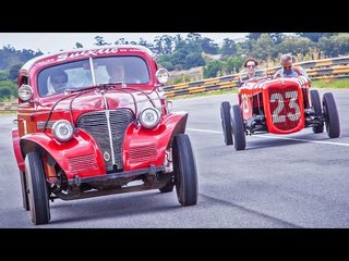 Senna & D'Ambrosio Drive Juan Manuel Fangio's Cars - Formula E