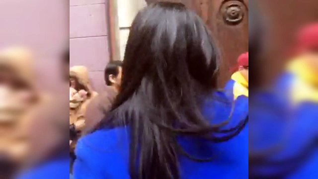 Verónica Alonso acompañando a los votantes venezolanos en Uruguay (12/07/2018)