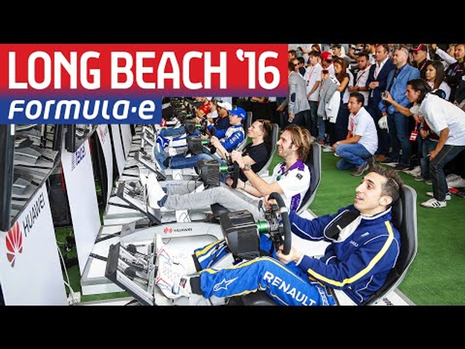 Formula E Simulator eRace LIVE From Long Beach