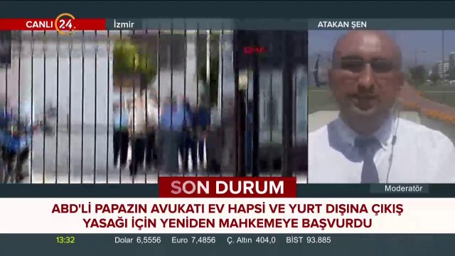 Rahip Brunson'ın avukatından mahkemeye başvuru