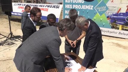 Kuyuönü Hes'in Temeli Atıldı - Malatya