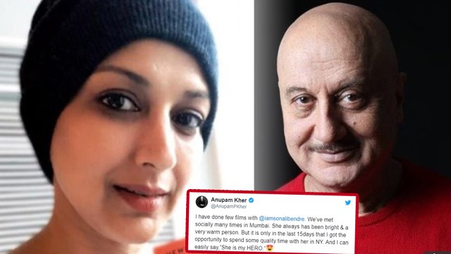 Sonali Bendre : Anupam Kher meets Sonali in New York। FilmiBeat