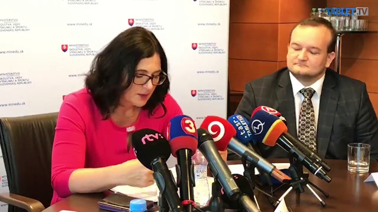 ZÁZNAM: Tlačová konferencia Ministerstva školstva, vedy, výskumu a športu SR