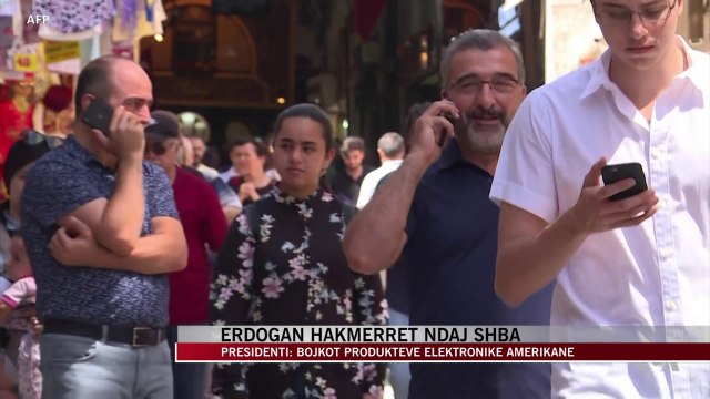 Erdogan hakmerret ndaj SHBA: “Bojkot produkteve elektronike amerikane” - News, Lajme - Vizion Plus