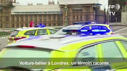 Voiture-bélier devant le Parlement à Londres: un témoin raconte