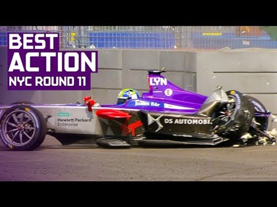 Best Crashes, Spins, Slides and Saves! | Round 11 2018 Qatar Airways New York City E-Prix