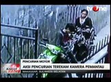 Aksi Nekat Pencurian Sepeda Motor di Gang Sempit