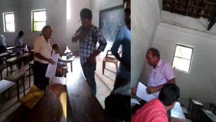 नकल कराने के शिक्षक ले रहा था पैसे, वीडियो वायरल होने पर हुई कार्रवाई
