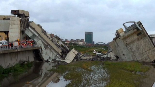 伊 제노바 고속도로 교량 붕괴... 수십 명 사망 / YTN