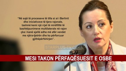 MESI TAKON PËRFAQËSUESIT E OSBE